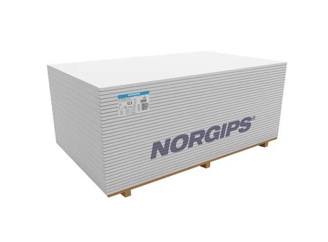 NORGIPS S GKB 12 5 mm typ A Płyty standardowe Płyty gipsowo