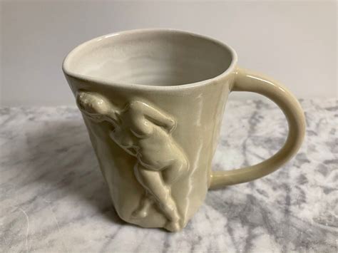 Made To Order Nude Mug Handmade Bas Relief Figure Sculpture Etsy