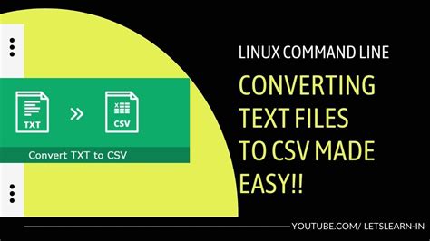 How To Convert Txt File To Csv In Linux Templates Sample Printables