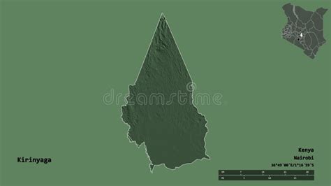 Kirinyaga County Republic of Kenya, Central Province Map Vector Illustration, Scribble Sketch ...