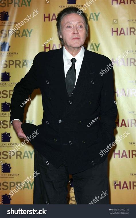 Christopher Walken Showest 2007 Photocall Hairspray Stock Photo ...