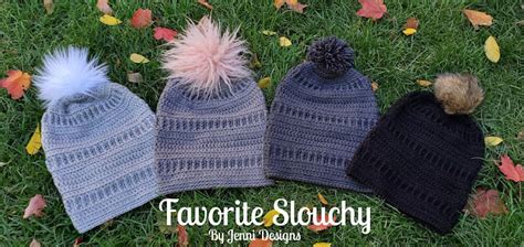 By Jenni Designs Free Crochet Pattern Favorite Slouchy