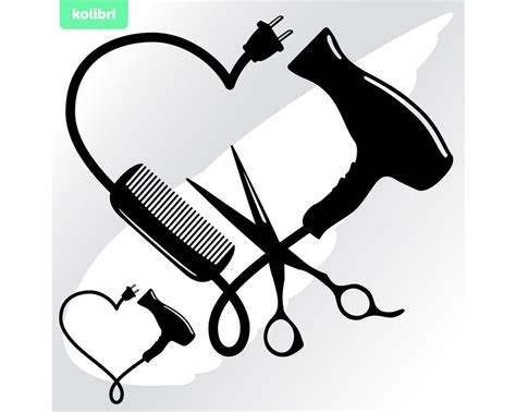 Hairdresser Heart Svg Comb Svg Hairdresser Svg Heart Clipart