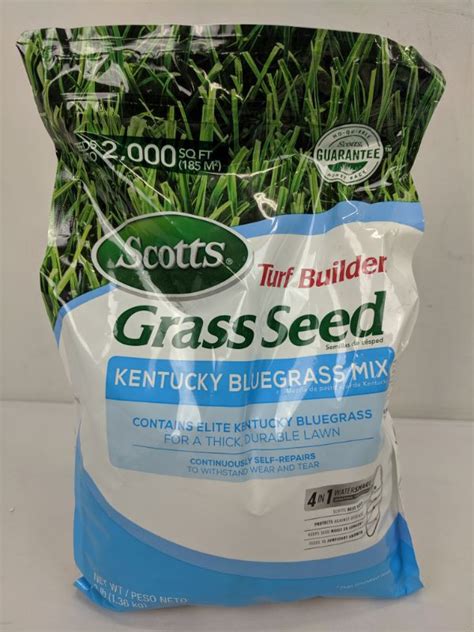 Scotts Turf Builder Grass Seed Kentucky Bluegrass Mix 3 Lbs New