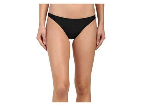 155 Prana Swimwear Womens Black Stretch Kala Bikini Bottom Size M Ebay