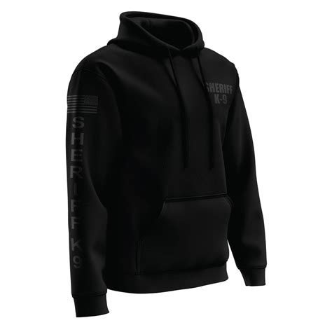 Sheriff K9 Performance Hoodie 2.0 [BLK/BLK] | 13 Fifty Apparel | 13 Fifty Apparel