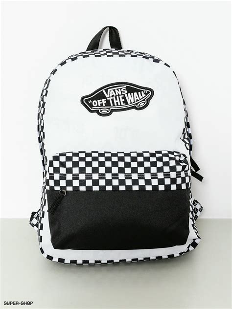 Vans Backpack Realm Wmn Black White Checkerboard