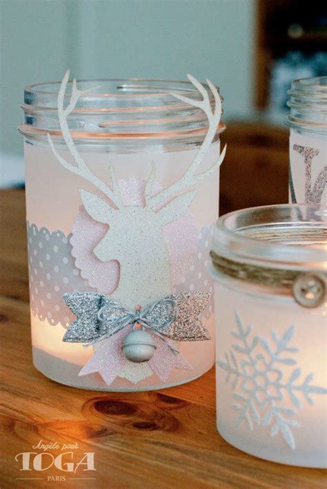 Photophores De Noel L Atelier D Ang Le Diy Scrap Et Id Es Cr Atives