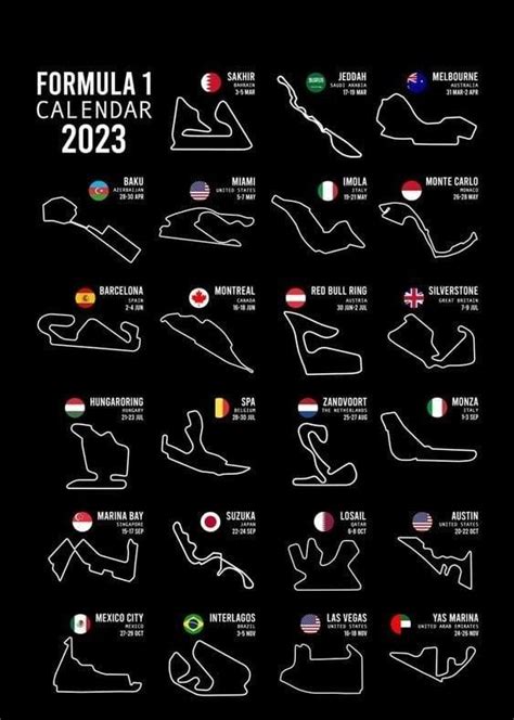 formula  calendar  official race cars formula