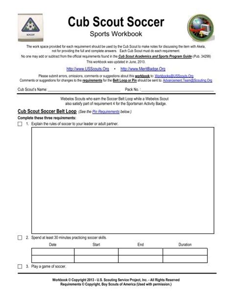 Ultimate Guide To Tiger Cub Scout Awards Checklist Free Printable