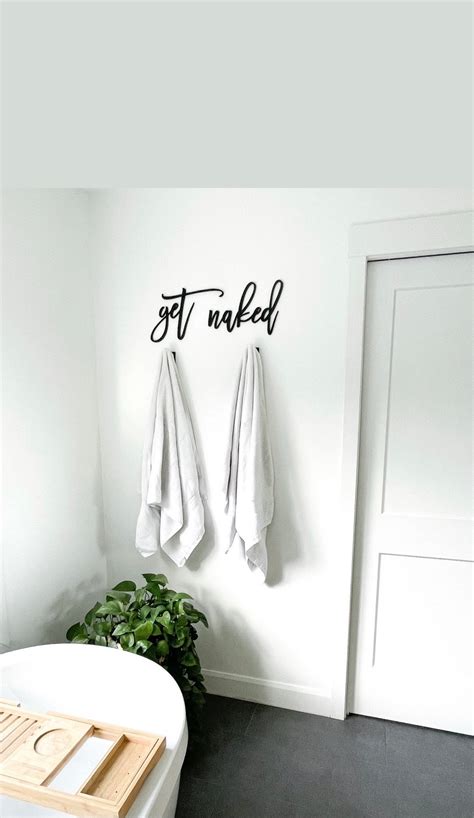 Get Naked Bathroom Sign Get Naked Wood Sign Get Naked Wall Etsy Canada