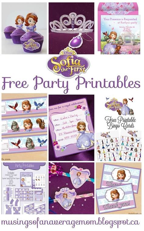 Sofia The First Party Printables Sofia The First Birthday Party