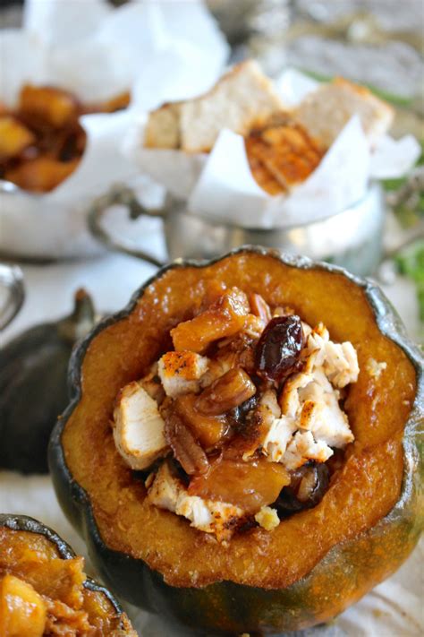 Thanksgiving Stuffed Acorn Squash Chocolate Mama Loves