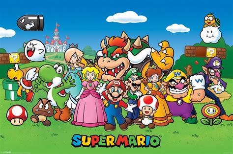 Poster Super Mario - Characters | Wall Art | 3+1 FREE | UKposters