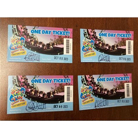 4 One Day Tickets To Calaway Park