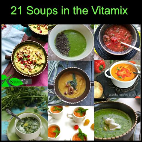 Vitamix Soup Recipes Made in Minutes - Spinach Tiger