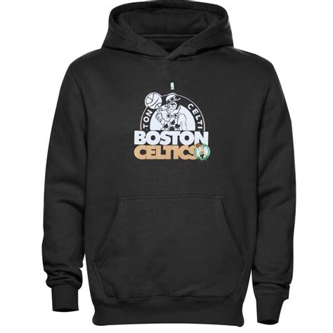 Youth Boston Celtics Majestic Black Team Gameface Pullover Hoodie - NBA ...