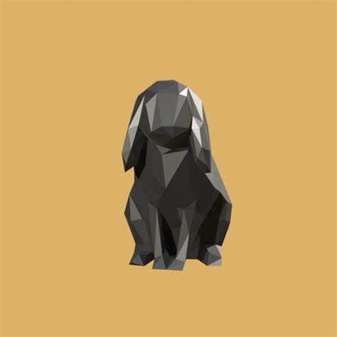 Archivo D Conejo Carnero Low Poly Dise O Para Descargar Y Imprimir