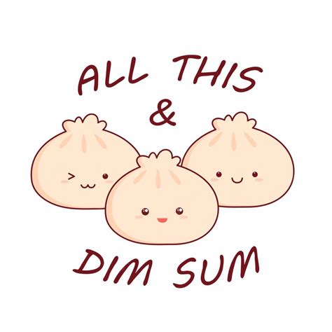 Premium Vector Cute Happy Smiling Dim Sum Vector Flat Cartoon