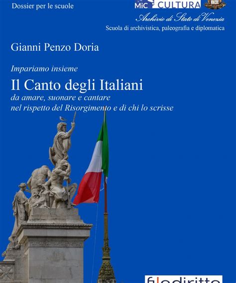 Impariamo Insieme Il Canto Degli Italiani” Da Amare Suonare E Cantare