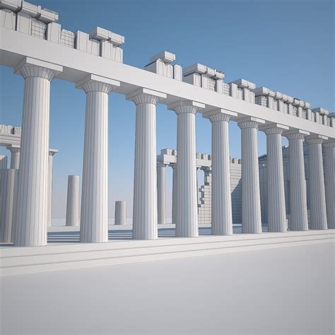 3d parthenon model