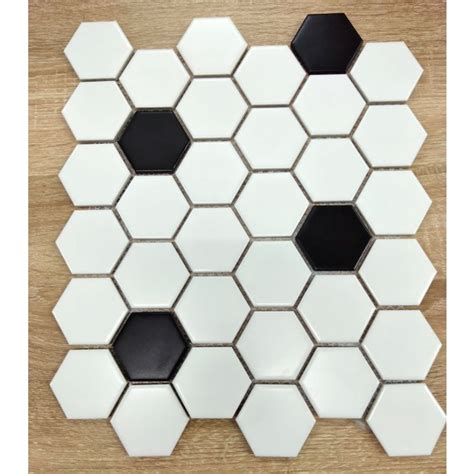 Jual Keramik Mozaik Hexagon Putih Mt Shopee Indonesia