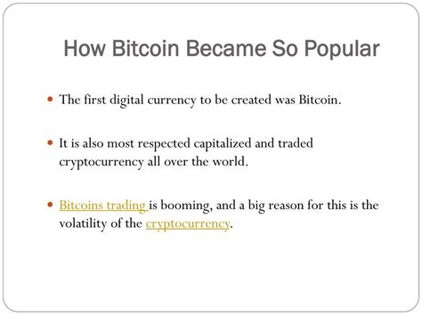 PPT - How Bitcoin Became So Popular PowerPoint Presentation, free