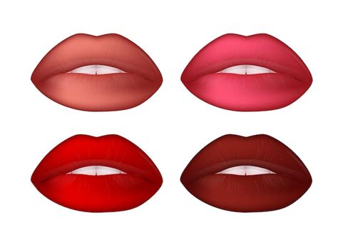 Premium Vector Hot Red Lips Vector Illustration