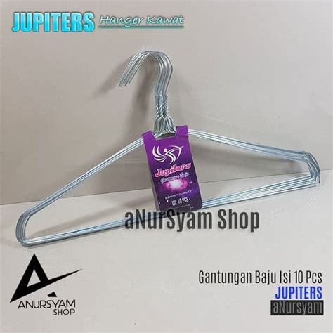 Jual Gantungan Baju Kawat Isi 10 Pcs Hanger Kawat Di Lapak ANursyam