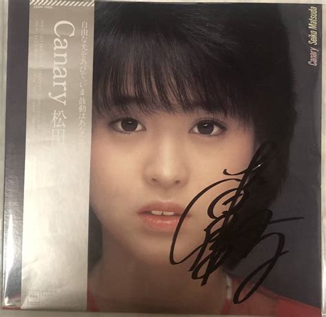 Yahooオークション 松田聖子 Canary 帯 サイン付き Lp