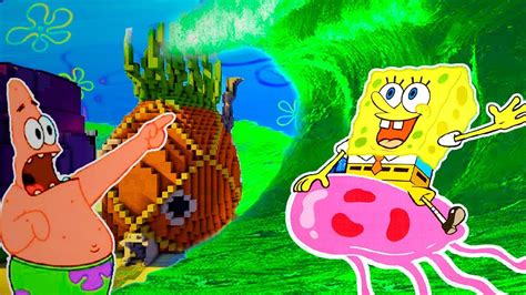 TSUNAMI DE ÁCIDO BAJO EL MAR BOB ESPONJA vs TSUNAMI DEÁCIDOO