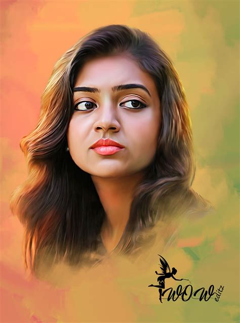 Smudge Painting - Nazriya Nazim | Digital painting photoshop, Photoshop ...