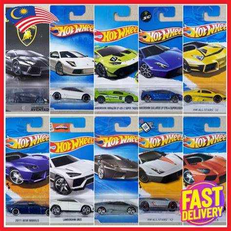 Hot Wheels Lamborghini Collection (Aventador,Countach,Gallardo,Veneno,Reventon,Urus,Murcielago ...