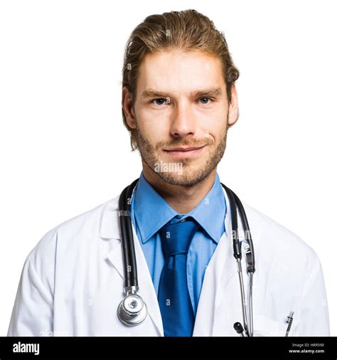 Portrait of a handsome doctor Stock Photo - Alamy