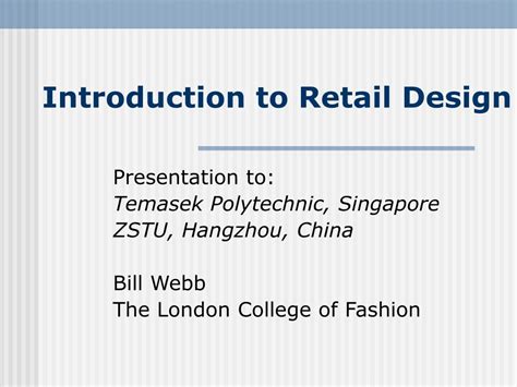 Ppt Introduction To Retail Design Powerpoint Presentation Free