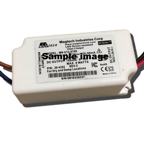 Magtech M9 U12 0350A 9w 9 12v 350mA Constant Current LED Driver