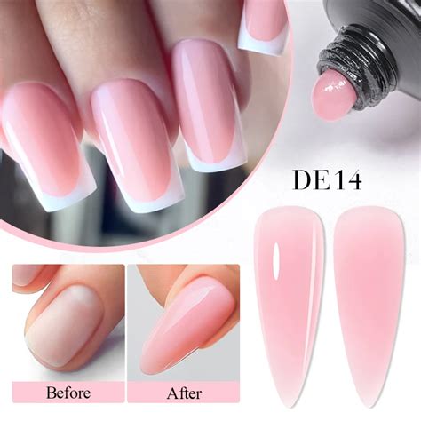 Gel De Extens O R Pida Para Unhas Rosa Nude Semi Permanente Gel Uv