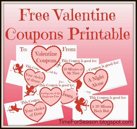 Printable Valentine Coupons