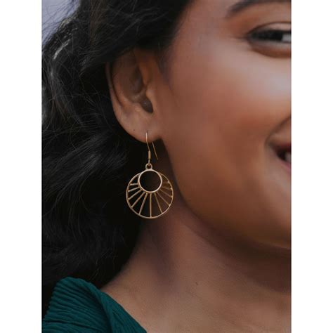 Shaya By Caratlane Brighter Than Sunshine Earrings In Gold Plated