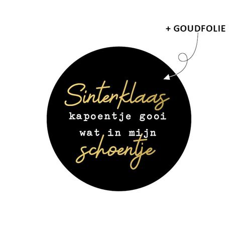 Stickers Sinterklaas Kapoentje Zwart Van Kassaplan Post Papier