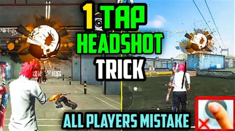 One Tap Headshot Trick In Free Fire Auto Headshot Top 4 Latest Tricks