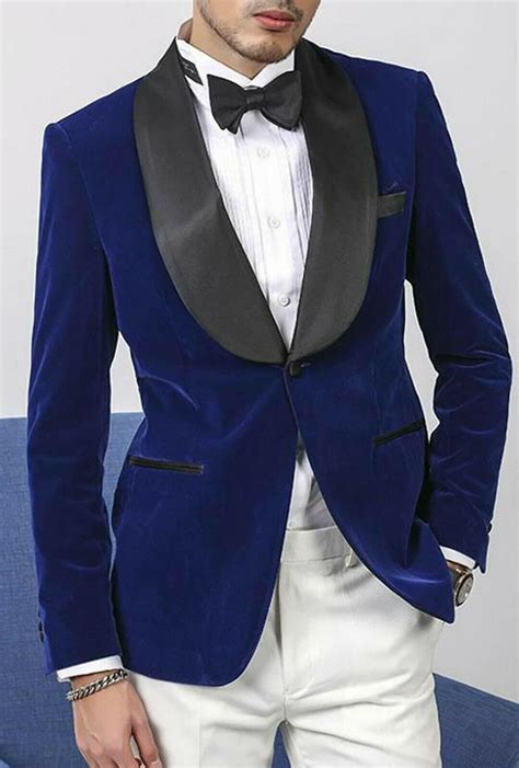 Mens Smoking Jackets Blue Velvet Smoking Jacket Host Dinner Etsy