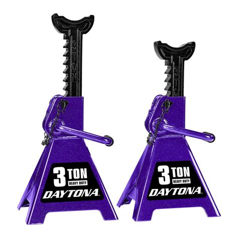 3 Ton Heavy Duty Ratcheting Jack Stands Metallic Purple