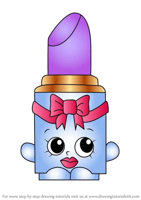 How To Draw Lippo From Shopkins Shopkins Step By Step