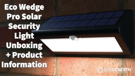 Eco Wedge Pro Solar Security Light Unboxing and Product Information ...