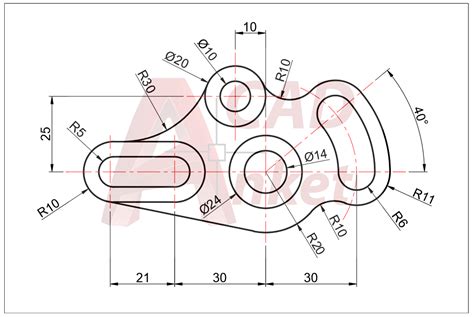 AutoCAD 2D Drawing Exercise