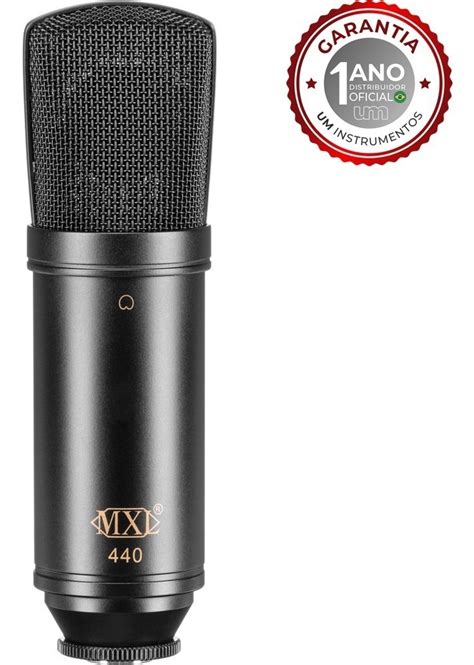 Microfone Condensador MXL 440 Adaptador Para Pedestal