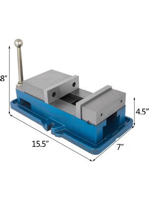 Happybuy 5 Inch ACCU Lock Down Vise Precision Milling Vice 5 Inch Jaw