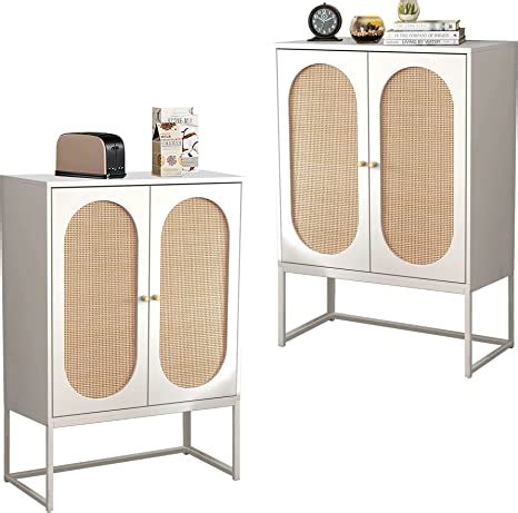 Amazon Awqm Rattan Sideboard Buffet Cabinet Set Of Storage