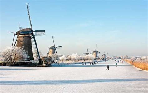 Staro Ytne Wiatraki Kinderdijk Holandia Uk Adanka Internetowa